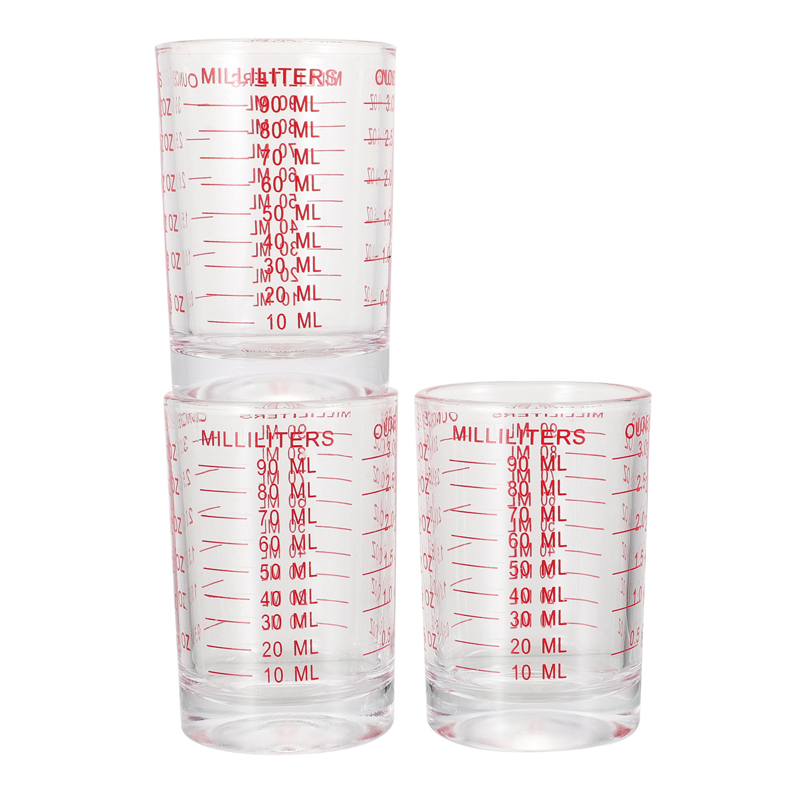 Kitchen Baking Scale - 3Pcs 유리 계량컵 세트, 베이킹, 요리,