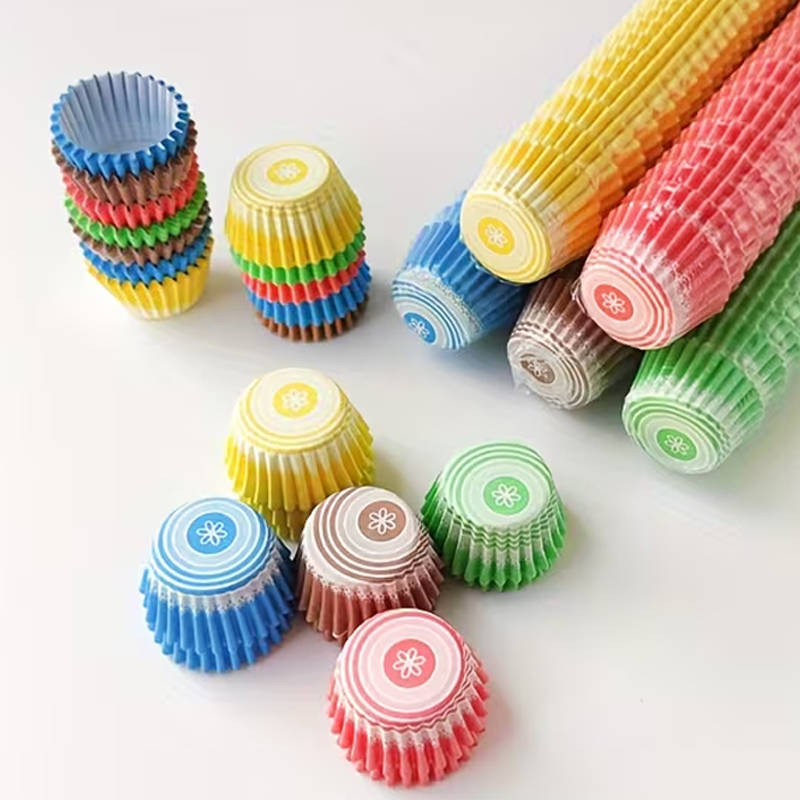 Kitchen Baking Paper - 200개/500개/1000개 랜덤 미니 A형 케이크 종이