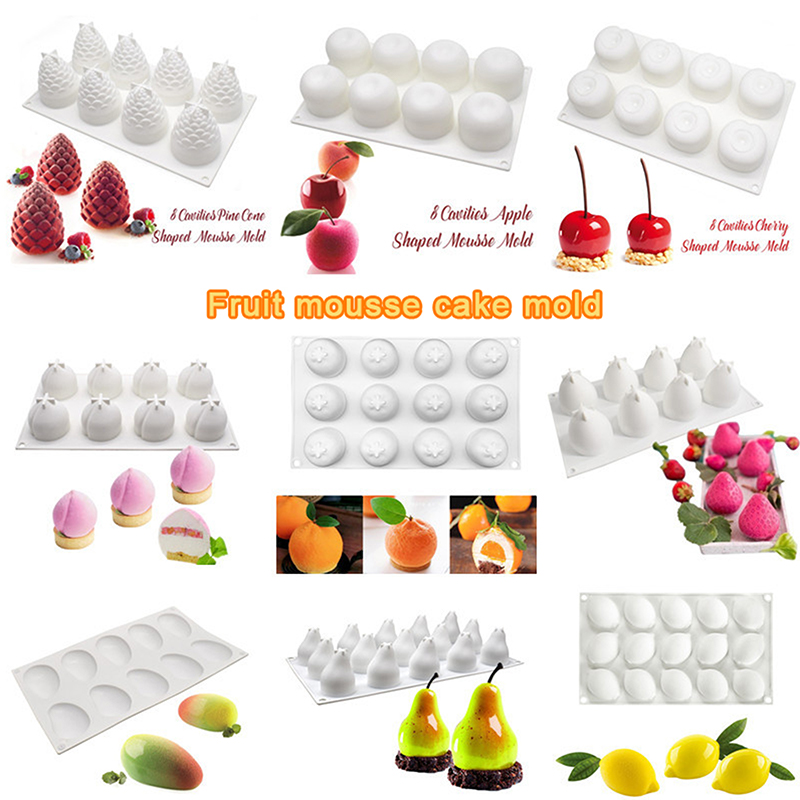 Kitchen Baking Molds - 식품 등급 실리콘 과일 시리즈 케이크