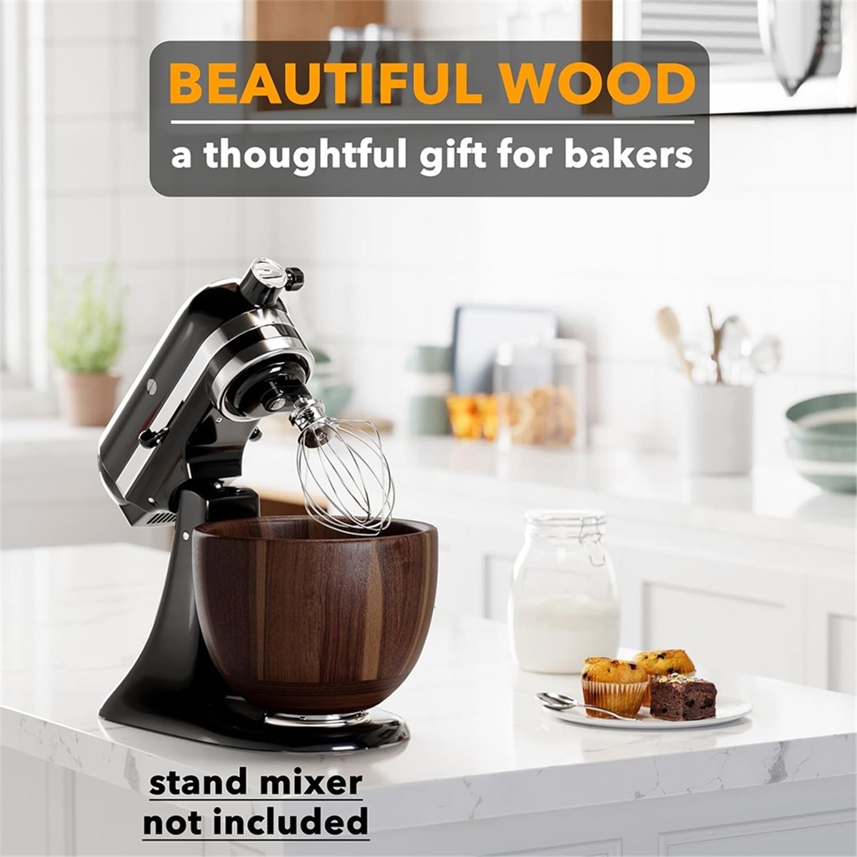 Stand Mixer Bowl - (A25M) 나무 그릇 믹서 - 키친에이드