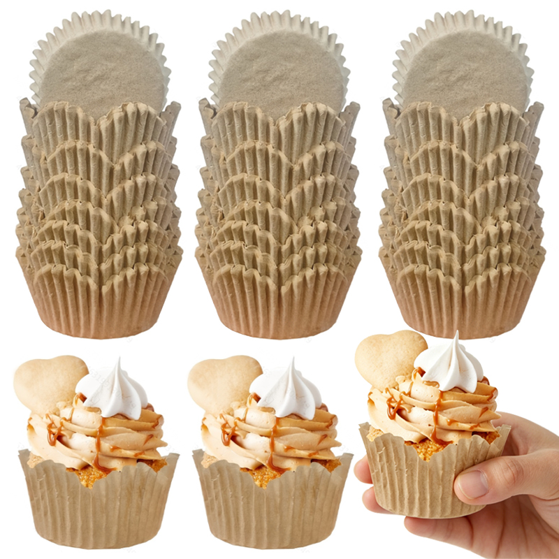 Kitchen Baking Paper - 150개입 천연색 꽃 모양 컵, 내유성