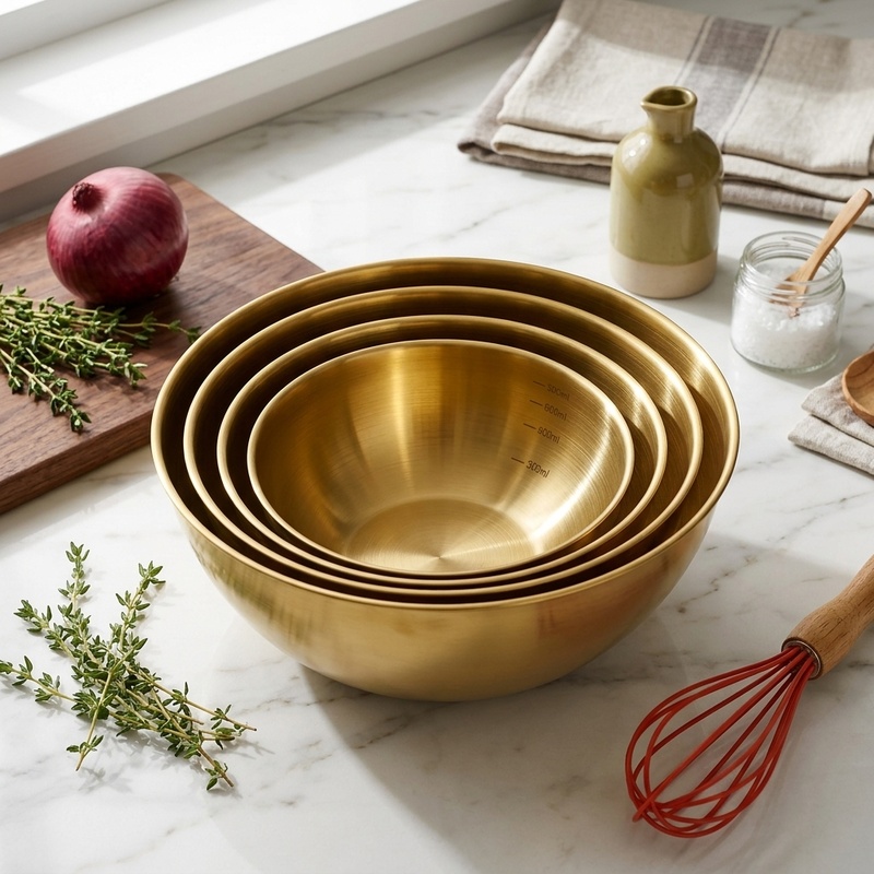 Stand Mixer Bowl - 3개 스테인리스 스틸 믹싱 볼 세트,