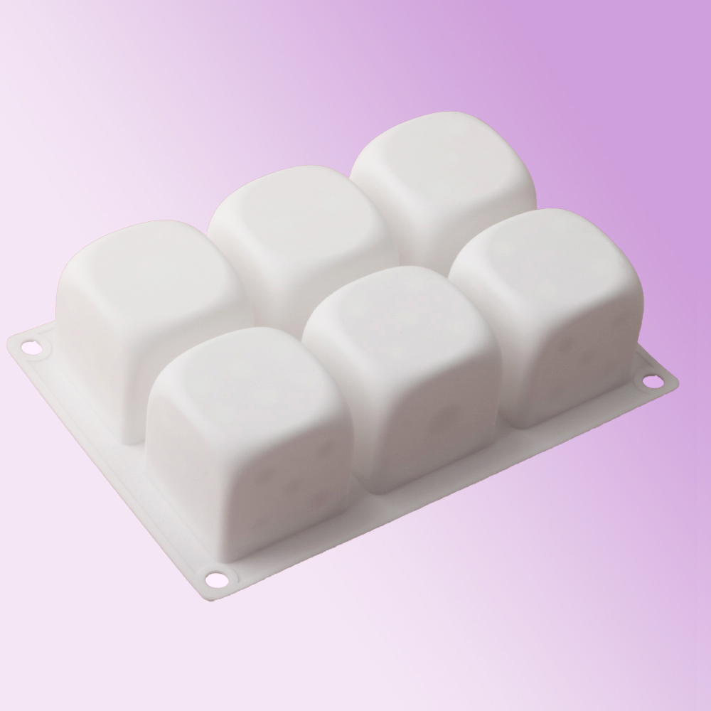 6 셀 큐브 무스 케이크 금형 주사위 디자인 실리콘 케 - Kitchen Appliances For Baking 리뷰 및 가격