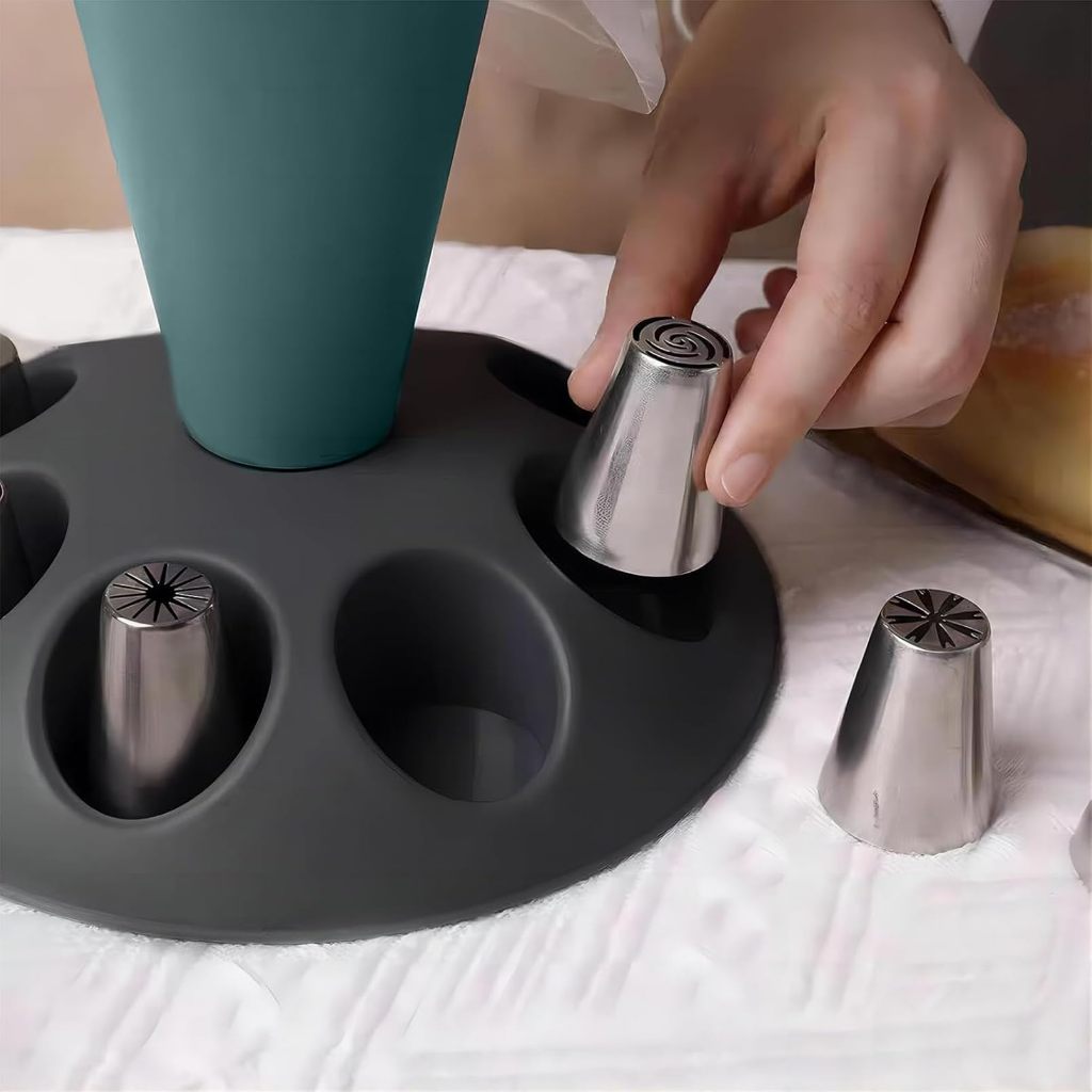 1Pcs 케이크 장식용 파이핑 백(팁 홀더 포함) 홈  - Kitchen Tools In Baking 리뷰 및 가격