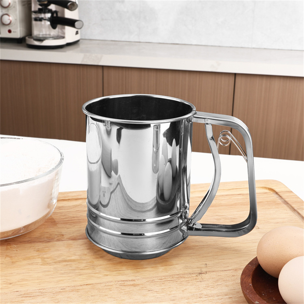 1/2개 스테인리스 스틸 밀가루 체망, 원핸드 프레스  - Kitchen Baking Essentials 리뷰 및 가격