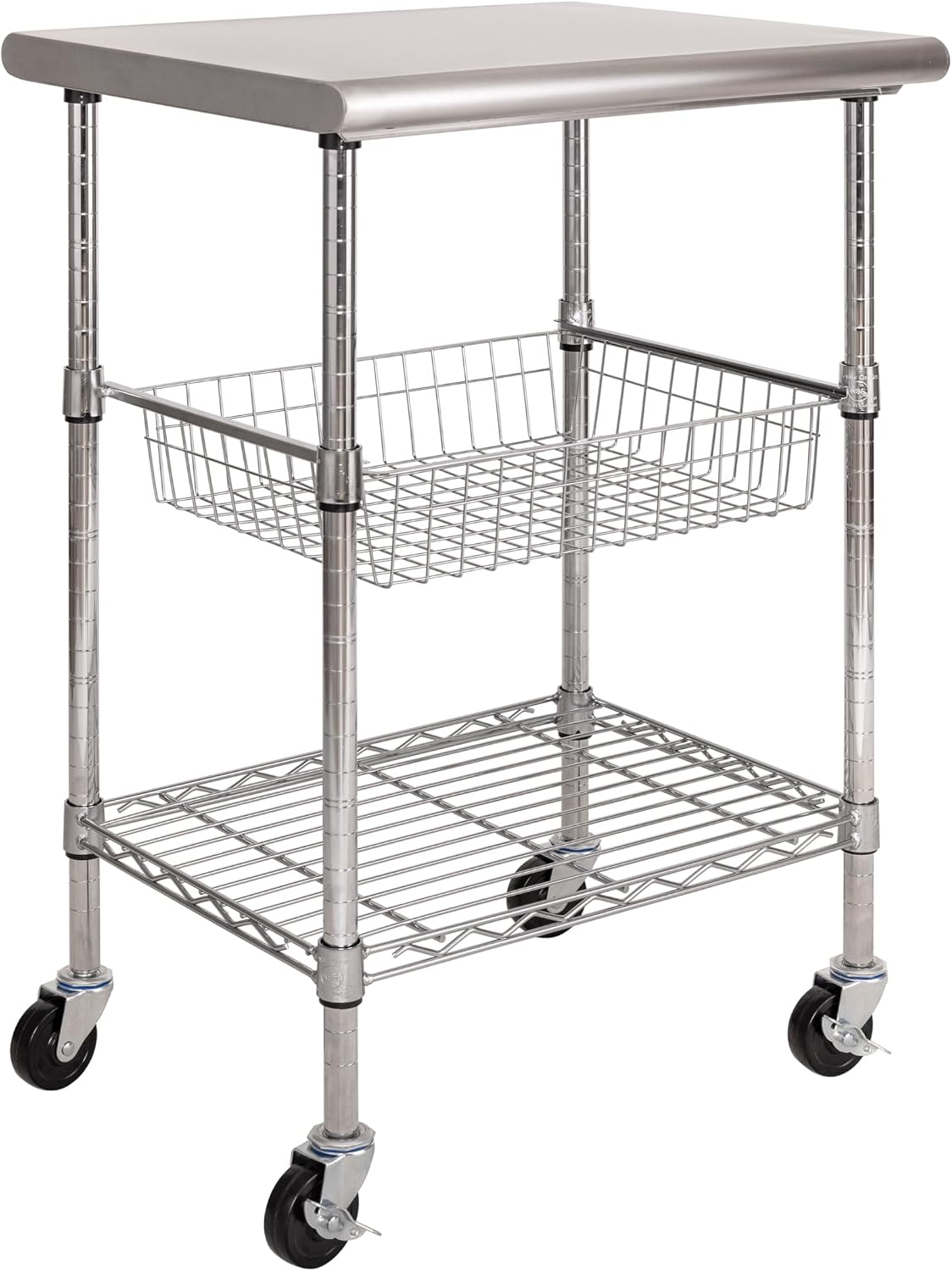 스테인리스 스틸 상업용 조리대 카트, 이동식 주방 아일 - Kitchen Baking Cart 리뷰 및 가격