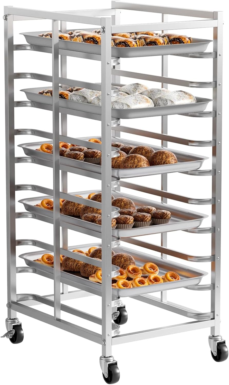 상업용 스테인레스 스틸 베이킹 랙 바퀴付き 시트 팬 보 - Kitchen Baking Cart 리뷰 및 가격