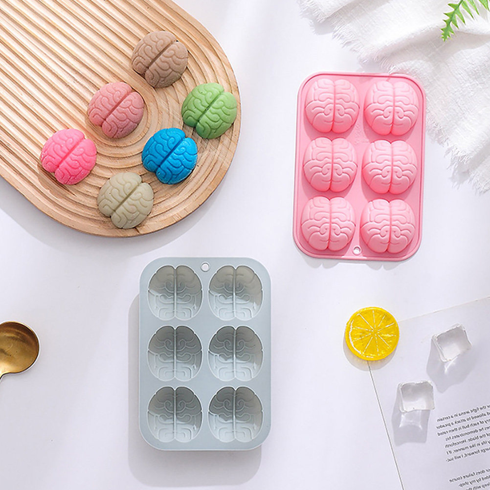 2Pcs 실리콘 브레인 몰드 초콜릿 유연한 캔디 베이킹 - Kitchen Baking Molds 리뷰 및 가격