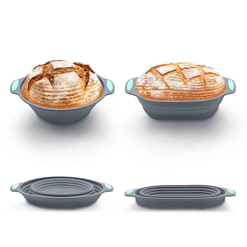 1PC 실리콘 접이식 반네통 빵 발효 바구니 - 사워도 - Kitchen Tools In Baking 리뷰 및 가격