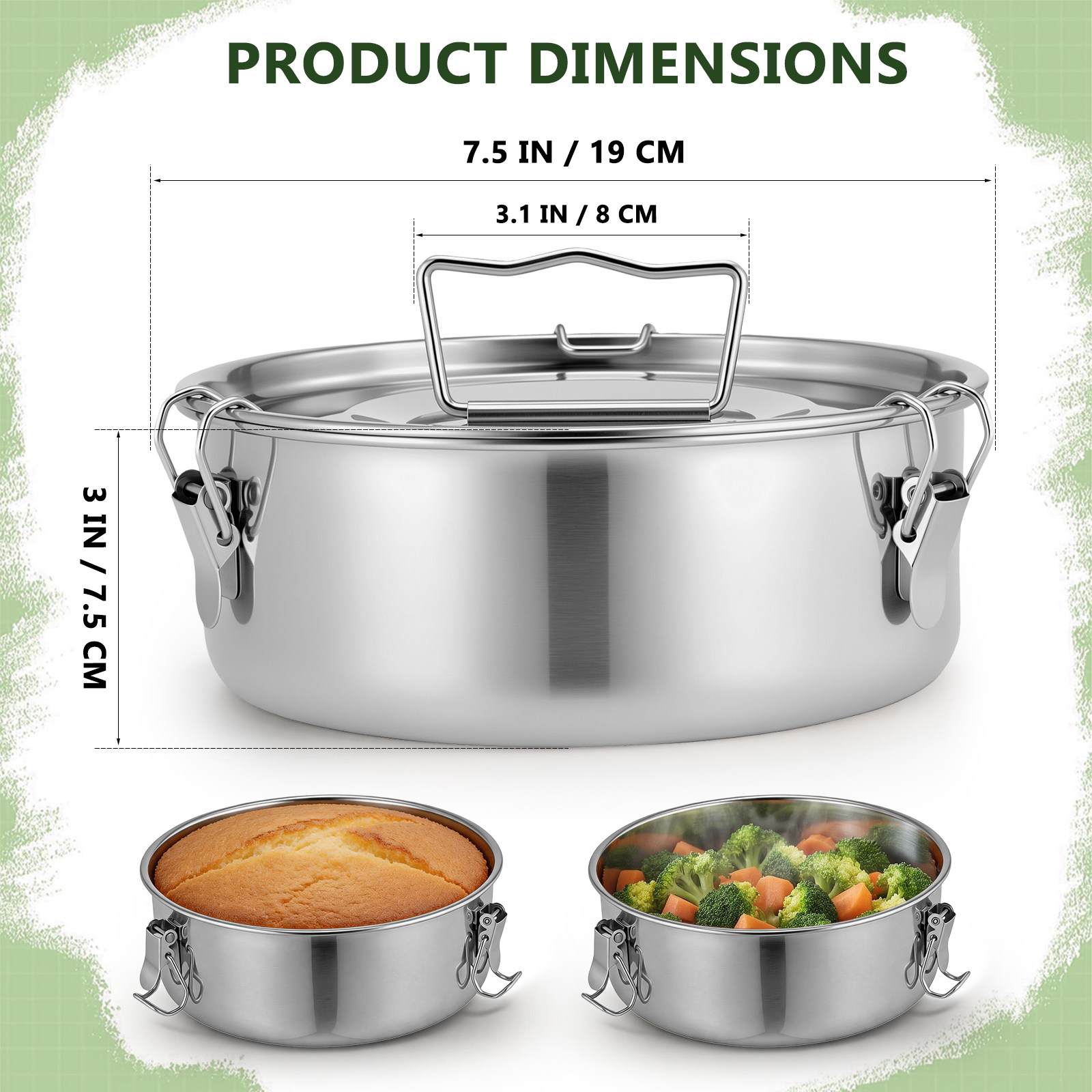 플란 몰드 뚜껑 스테인리스 스틸 플란 팬 주방 스티머  - Kitchen Appliances For Baking 리뷰 및 가격