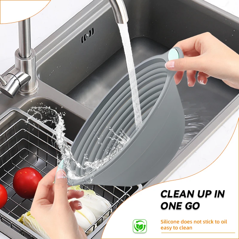 1PC 실리콘 접이식 바네통 빵 발효 바구니 - 사워도 - Kitchen Tools In Baking 리뷰 및 가격