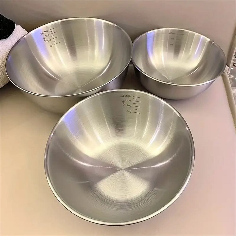 1-3개 스테인리스 스틸 볼 세트(계량 눈금 포함) - - Kitchen Baking Essentials 리뷰 및 가격