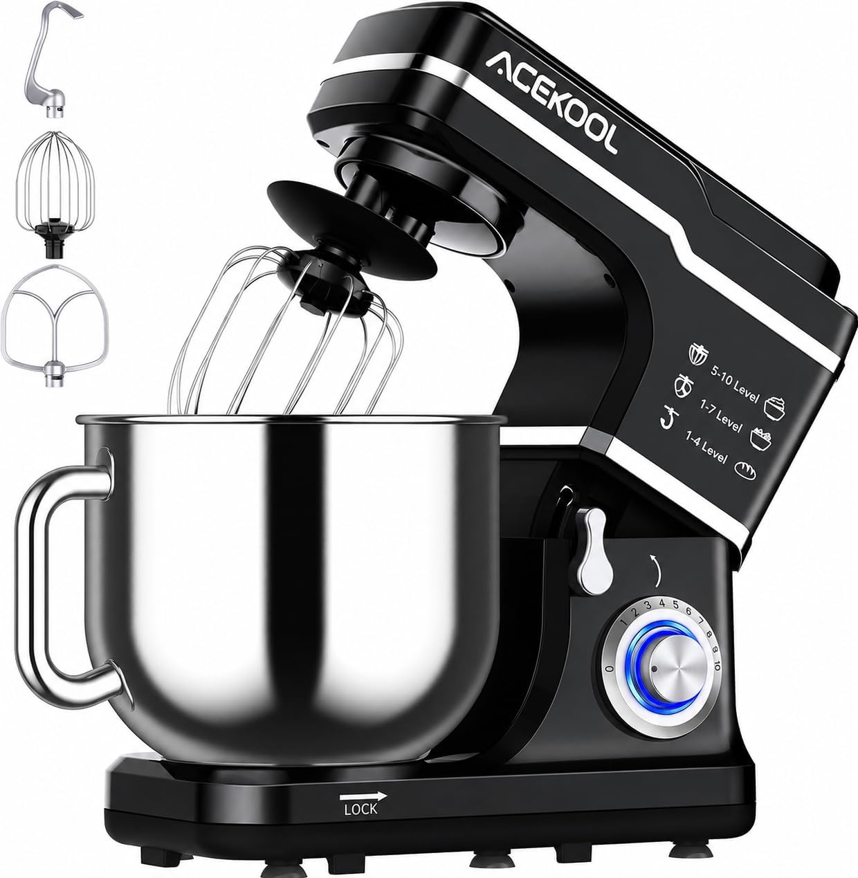 Tacleekii 7.5QT 틸트 헤드 스탠드 믹서,  - Stand Mixer Bowl 리뷰 및 가격