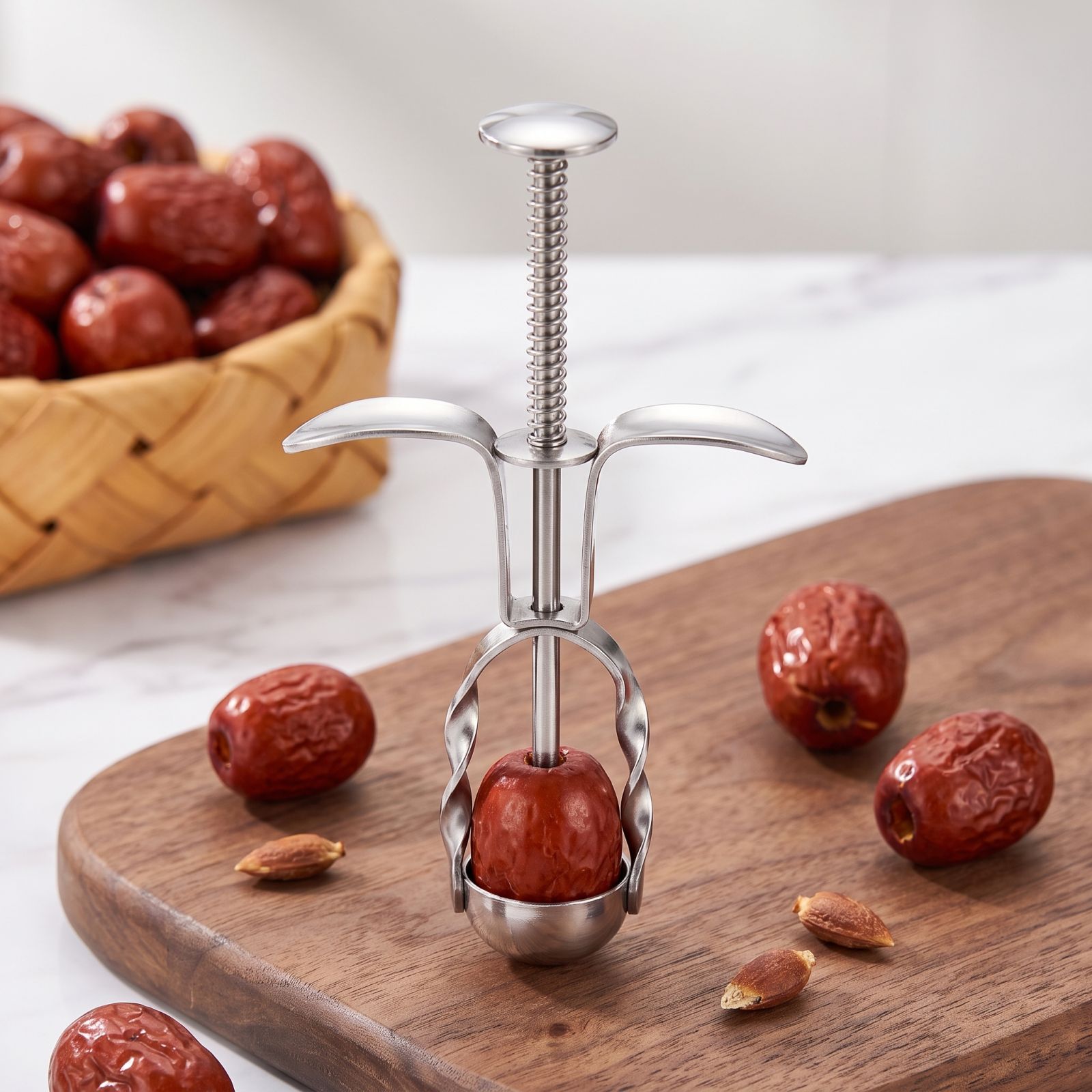 스테인리스 스틸 대추 씨 제거 도구 베이킹, 요리 및  - Kitchen Tools In Baking 리뷰 및 가격