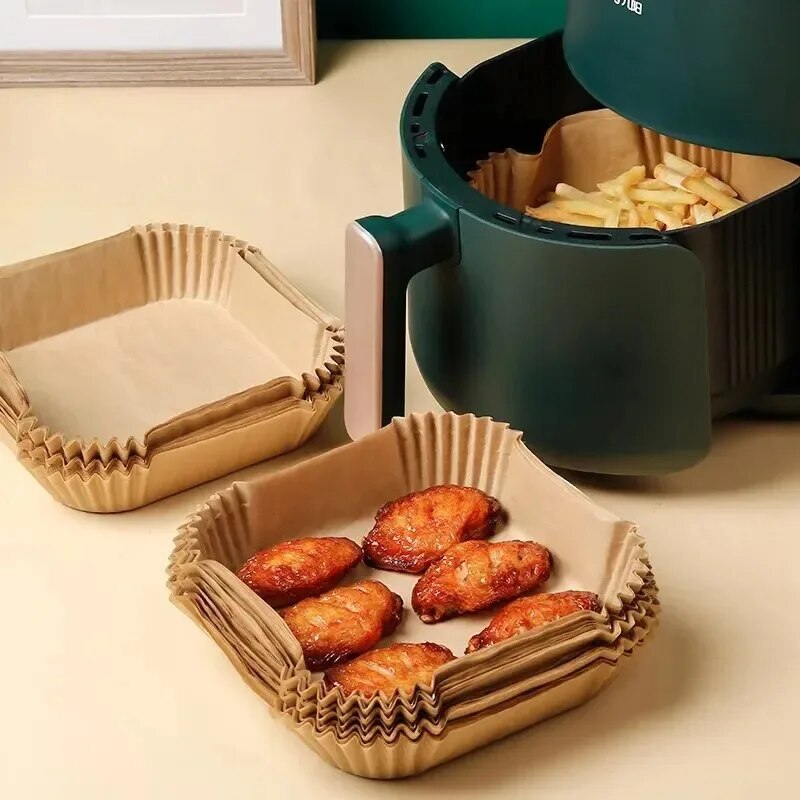 50Pcs 에어 프라이어 일회용 종이 비 스틱 에어 프 - Kitchen Baking Paper 리뷰 및 가격