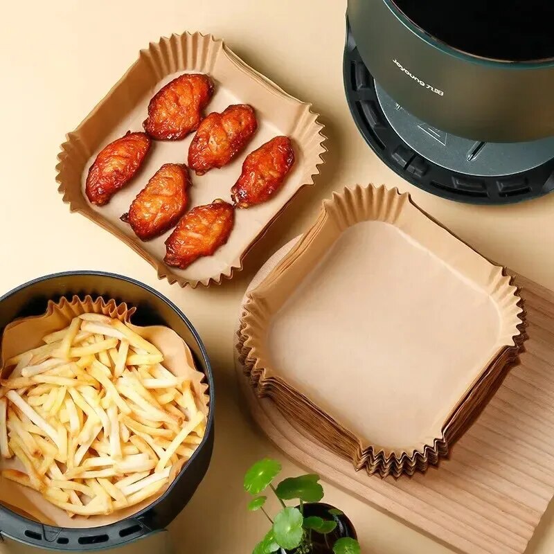50Pcs 에어 프라이어 일회용 종이 비 스틱 에어 프 - Kitchen Baking Paper 리뷰 및 가격