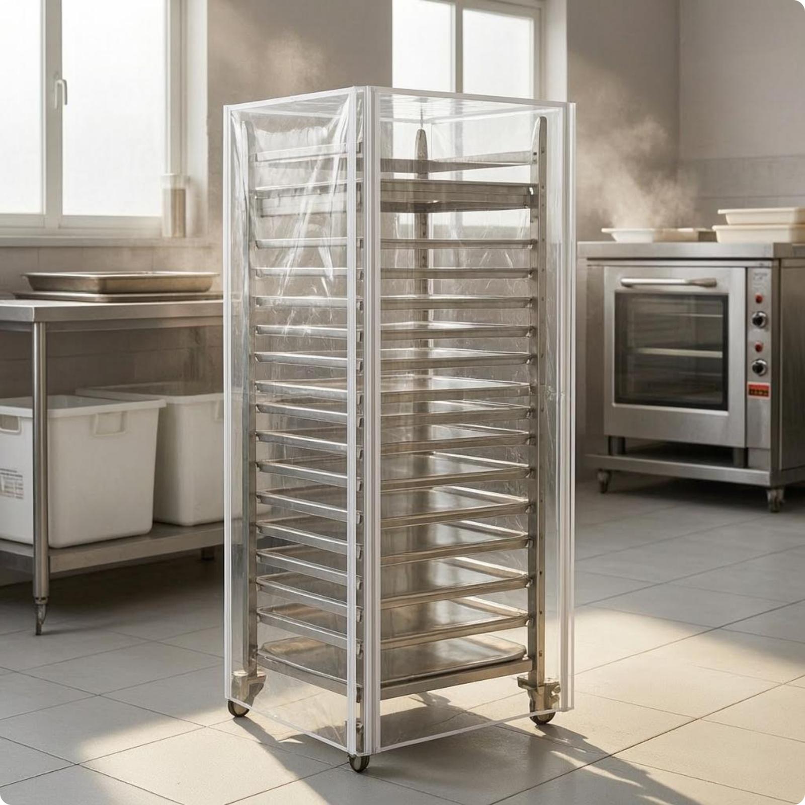 투명한 높이 조절 가능한 베이킹 트레이 랙 커버 PVC - Kitchen Baking Cart 리뷰 및 가격
