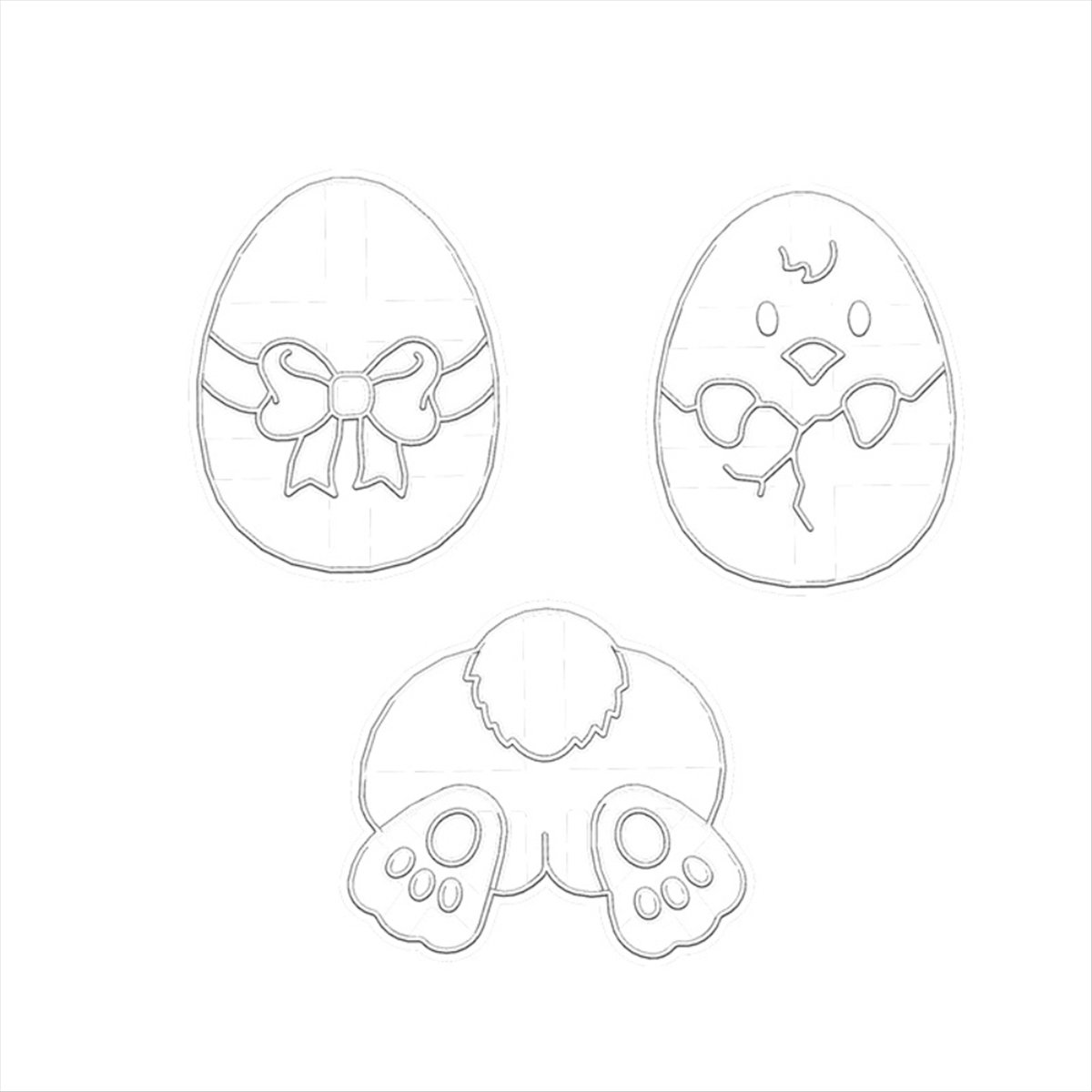 A44U 베이킹 몰드 쿠키 몰드 만화 플라스틱 부활절  - Kitchen Baking Molds 리뷰 및 가격